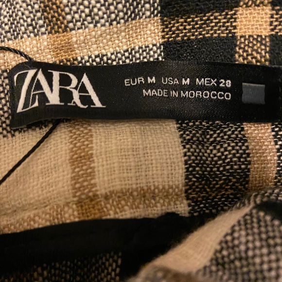 Zara Plaid Mini Skirt Size Medium - Picture 10 of 12